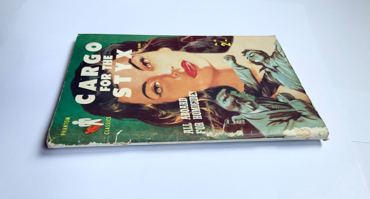 CARGO FOR THE STYX Australian crime pulp fiction book by Louis Trimble 1961